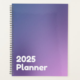 最小紫色グラデーション2025 プランナー手帳