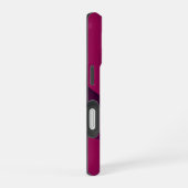 最小色マゼンタ抽象芸術 iPhone 16ケース (右側面)