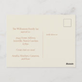 最小限のアドレス変更の発表  ポストカード (裏面)