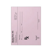 最小限のカスタム処方箋 – 編集可能 ノートパッド (回転)