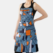 最小限のジオメトリ：レトロ抽象芸術ポスター エプロン (インサイチュ)