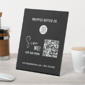 最小限のスキャンQRコード |ロゴビジネス 台座サイン (インサイチュ)