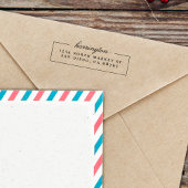 最小限のスクリプトとセリフのファミリ差出人住所 セルフインキングスタンプ