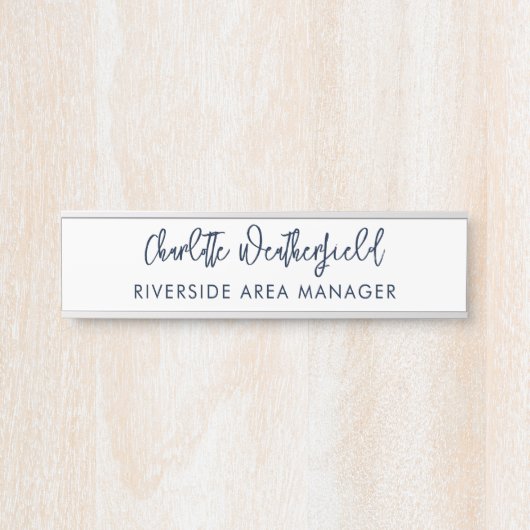 最小限のスクリプト会社の人事スタッフ サインプレート (正面)