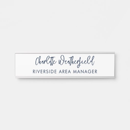 最小限のスクリプト会社の人事スタッフ サインプレート (正面)