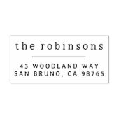 最小限のタイポグラフィ名前をカスタムするとアドレス ラバースタンプ (インプリント)