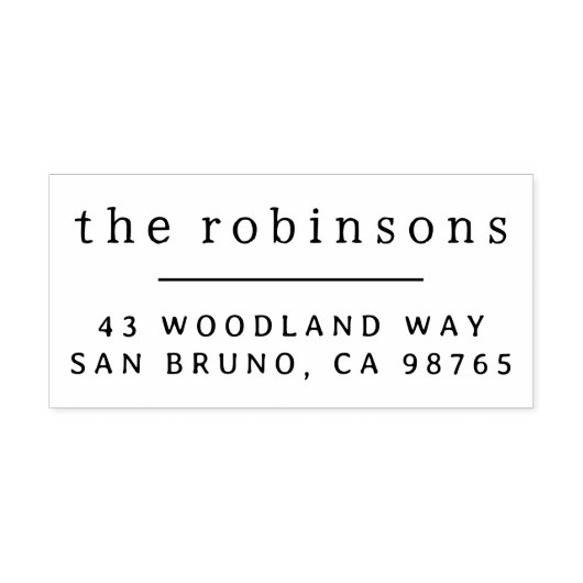 最小限のタイポグラフィ名前をカスタムするとアドレス ラバースタンプ (インプリント)
