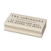 最小限のタイポグラフィ名前をカスタムするとアドレス ラバースタンプ (スタンプ)