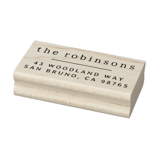 最小限のタイポグラフィ名前をカスタムするとアドレス ラバースタンプ (スタンプ)