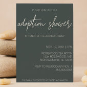 最小限のモダン採用ベビー/子シャワー 招待状