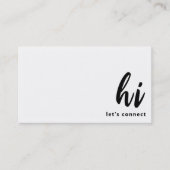 最小限のモダン白黒QRコードネットワーク 名刺 (正面)