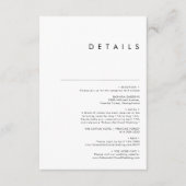 最小限のモダン詳細エンクロージャカード エンクロージャーカード (正面)