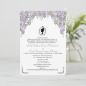 最小限の摂政時代の藤の花のロマンチック 招待状 (スタンド正面)