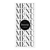 最小限の美容師サロンサービス価格表 ラックカード (裏面)