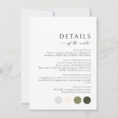 最小限の詳細情報エンクロージャカード ノートカード (正面)