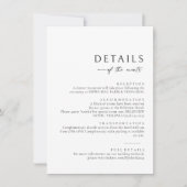 最小限の詳細情報エンクロージャカード ノートカード (正面)