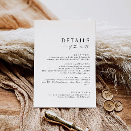 最小限の詳細情報エンクロージャカード ノートカード