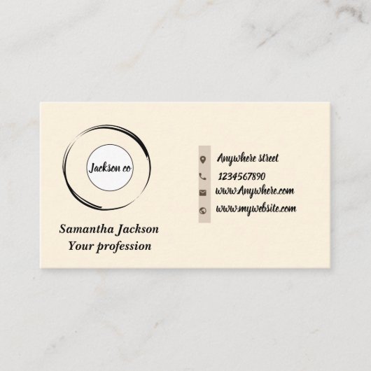 最小限のQRコード 名刺 (正面)