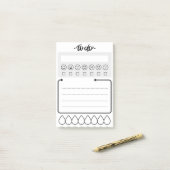 最小限のTo Doリストのメモ帳 ポストイット (デスク上)