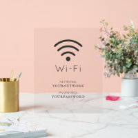 最小限のWi-Fiネットワークとパスワード