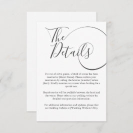 最小限モダンのスクリプトタイポグラフィ結婚の エンクロージャーカード