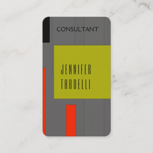 最小限モダンの抽象芸術クリエイティブ背景 名刺 (正面)