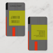 最小限モダンの抽象芸術クリエイティブ背景 名刺 (正面/裏面)