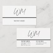 最小限モダンの通話カード コーリングカード (正面/裏面)