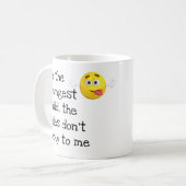 最年少おもしろい子ルールが私に適用されないMag コーヒーマグカップ (正面左)