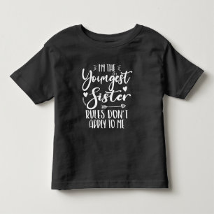 最年少の妹皮肉ラバーかわいい妹 トドラーTシャツ