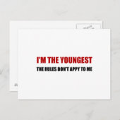 最年少ルールが適用されない ポストカード (正面/裏面)