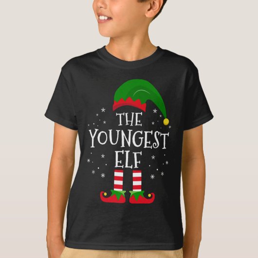 最年少小妖精や小人クリスマスマッチファミリークリスマスパ Tシャツ (正面)