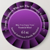 最年少祖父母ファミリー懇親会賞 缶バッジ (正面)