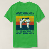 最年老おもしろい柔術愛人 Tシャツ (デザイン正面)