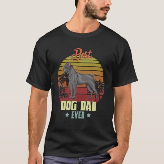 最強のカネコルソのパパだ!父の日ギフト 犬好きな人へ Tシャツ (正面)