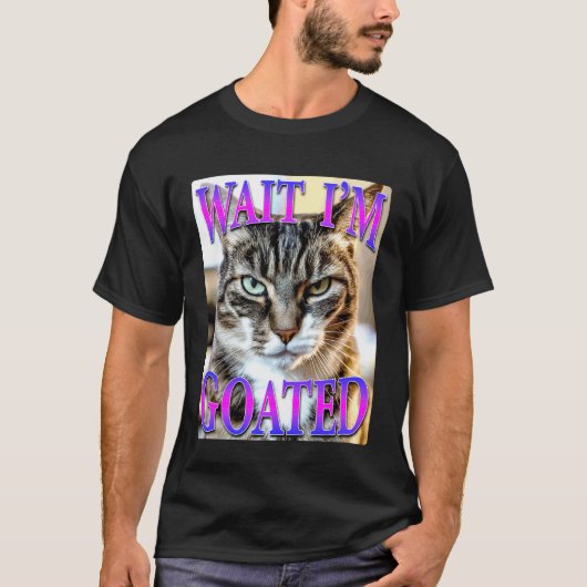 最強のヤツだってば猫 Tシャツ (正面)