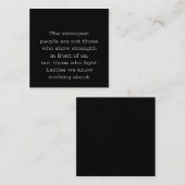 最強の人々は、強い力を示す人ではない ノートカード (正面/裏面)