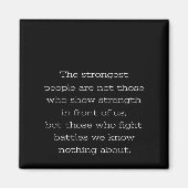 最強の人々は、強い力を示す人ではない マグネット (正面)