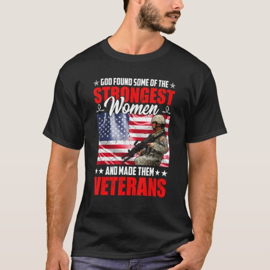 最強の女性退役軍人 Tシャツ (正面)