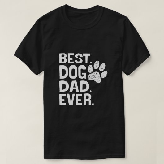最強の犬パパデザイン Tシャツ (デザイン正面)