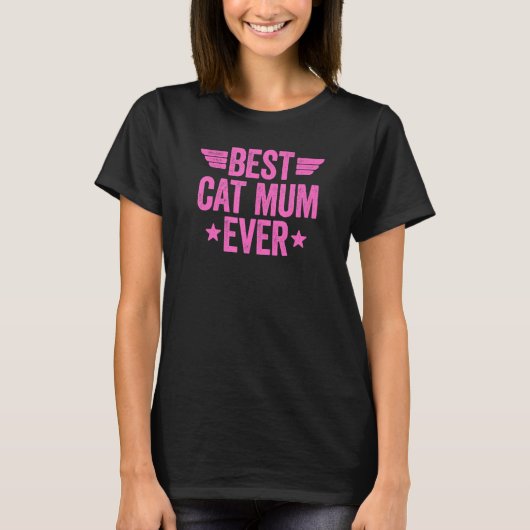 最強の猫のママ 10 Tシャツ (正面)