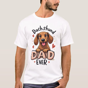 最強ダックスフントンド父さんTシャツ Tシャツ