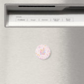 最強ママ かわいいパステル柄 マグネット (インサイチュ (食洗機))