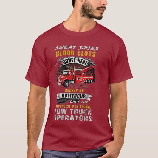 最強牽引トラック運転手 Tシャツ (正面)