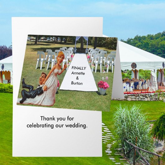 最後おもしろいに結婚夫婦に感謝 カード