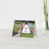 最後おもしろいに結婚夫婦に感謝 カード (正面)