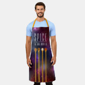最後おもしろいのカラフルフロンティアエプロンをスパイスする エプロン (着用した状態)