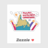 最後とカナダ最高の人ステッカー シール (シート)