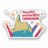 最後とカナダ最高の人ステッカー シール (正面)