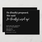 最後におもしろい結婚式の日付を保存 セーブザデート (正面/裏面)